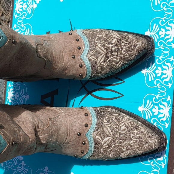 Lane Kimmie Western Cowgirl Boots Size 9.5 - Picture 3 of 15